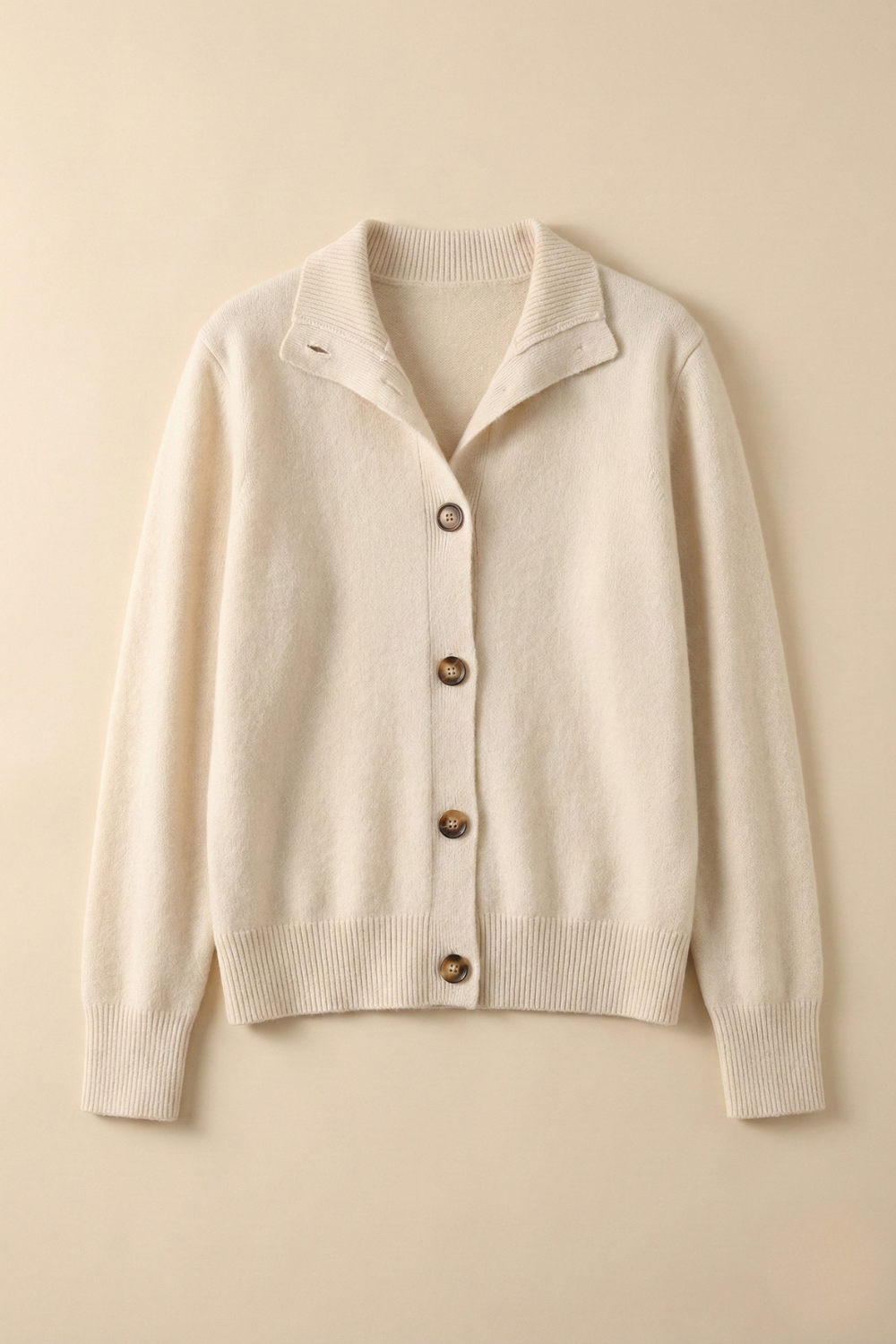 Women’s Button-Front Wool Cardigan