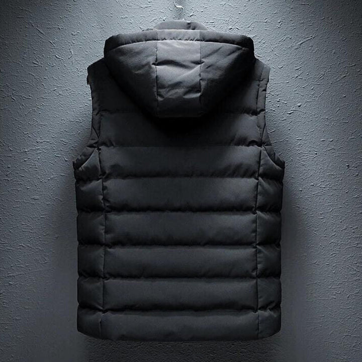 Men’s Hooded Fleece Lined Puffer Vest