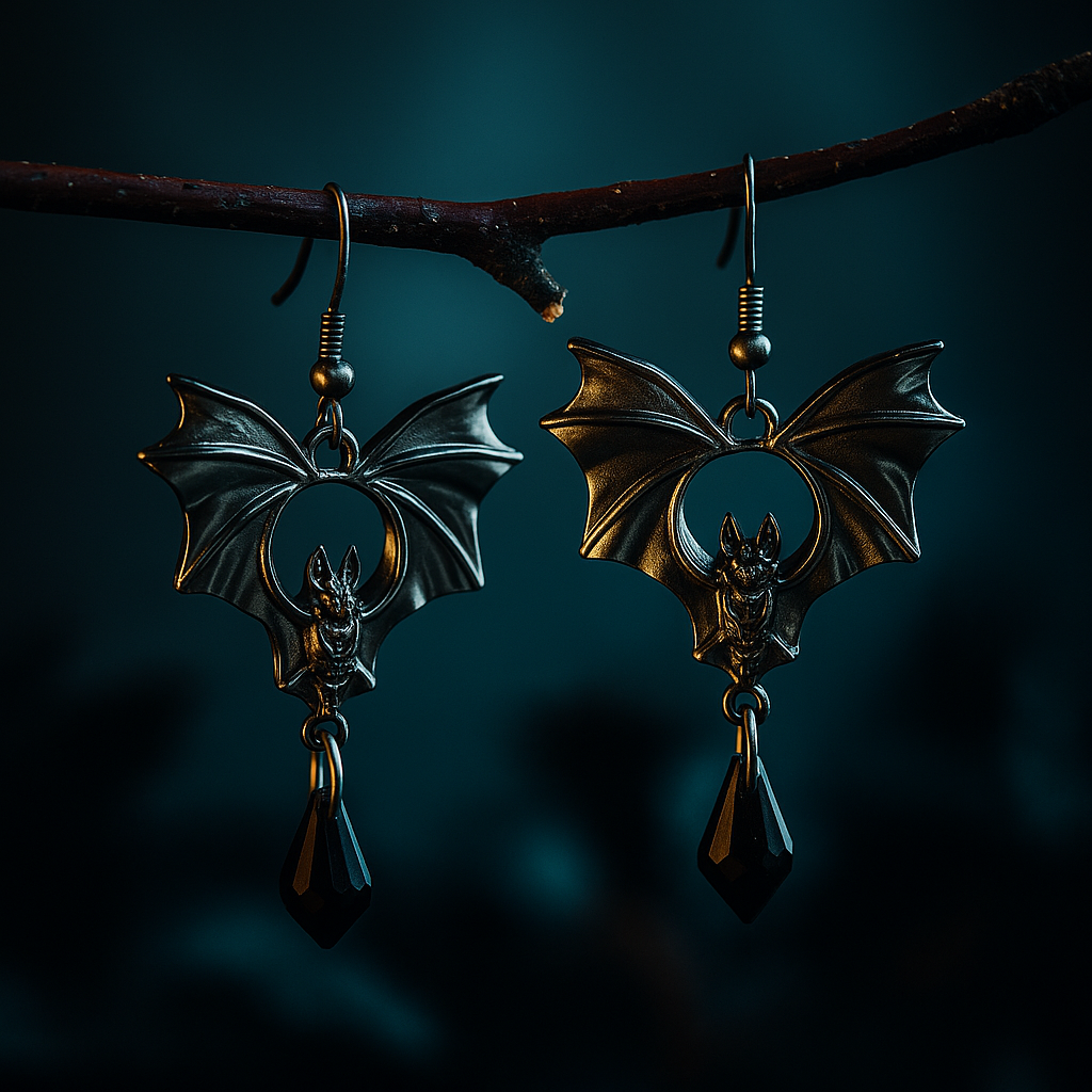 Vampire Bat Earrings