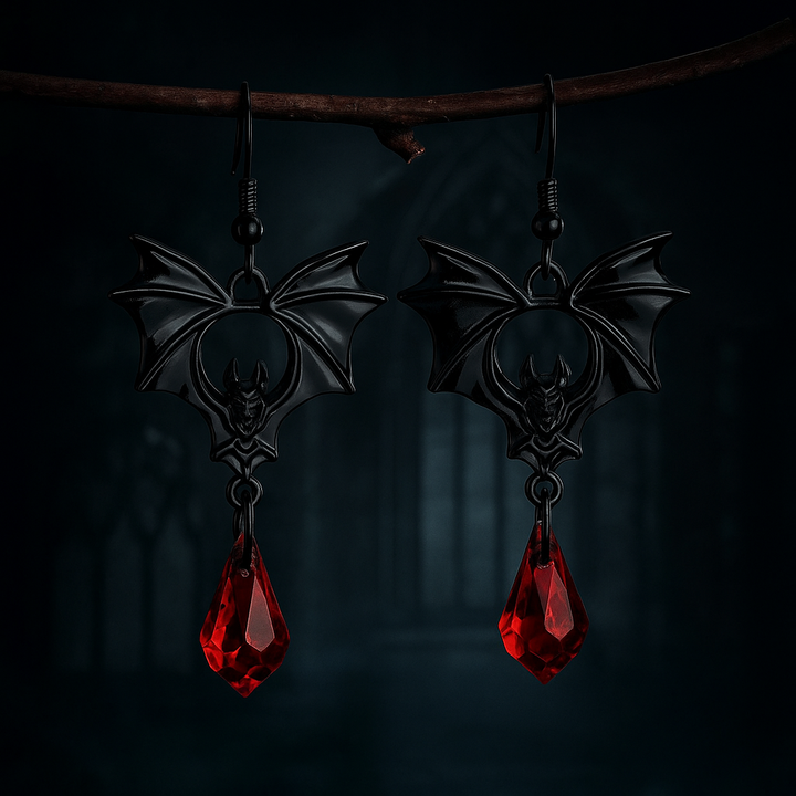 Vampire Bat Earrings