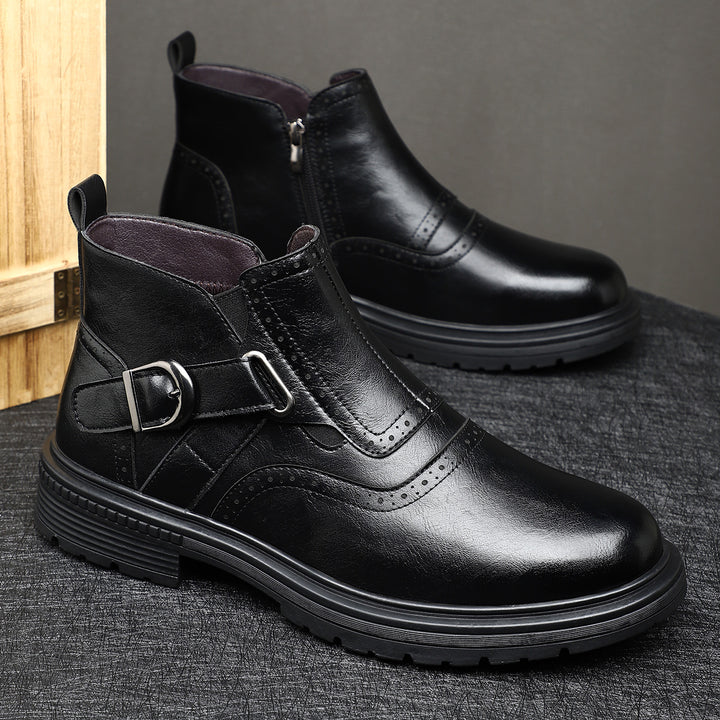 Braxton Brace Leather Boots