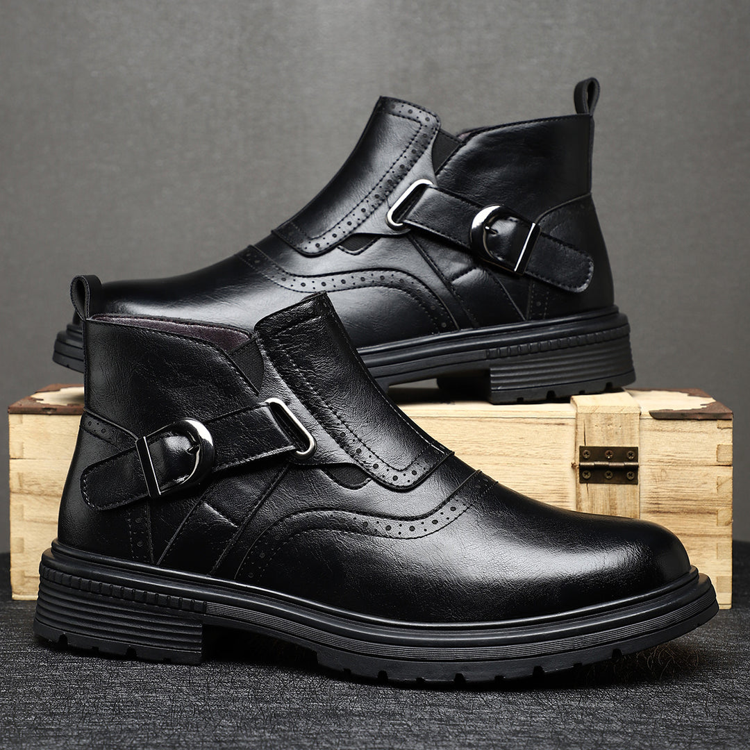 Braxton Brace Leather Boots