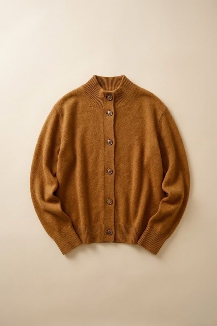 Women’s Button-Front Wool Cardigan