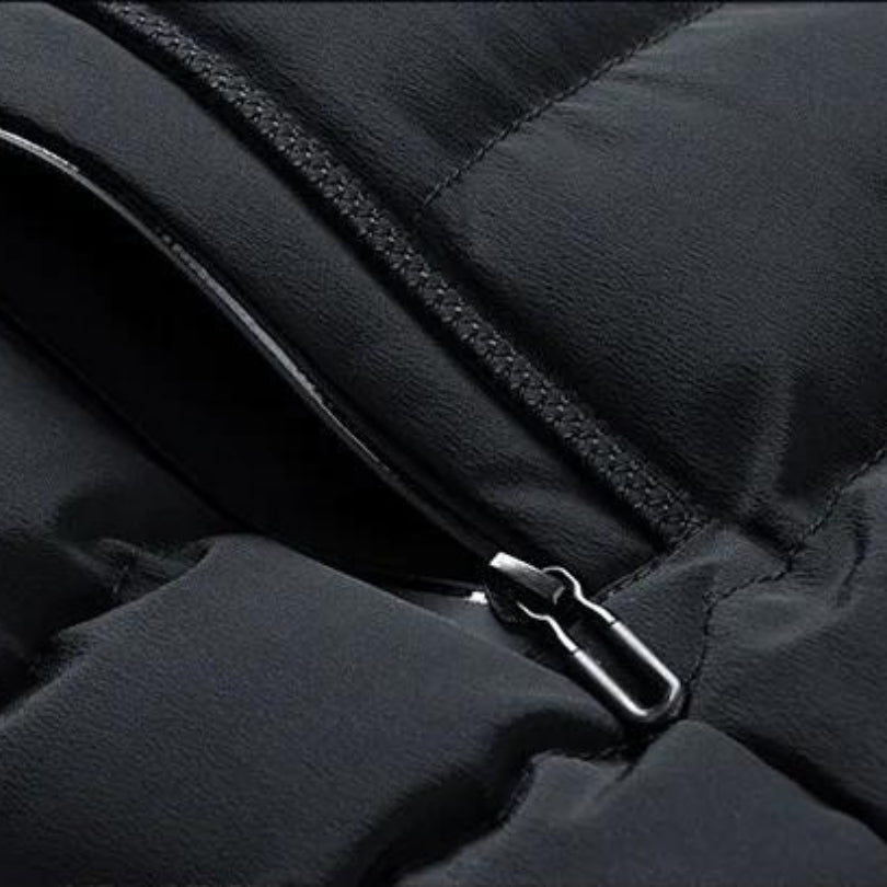 Men’s Hooded Fleece Lined Puffer Vest
