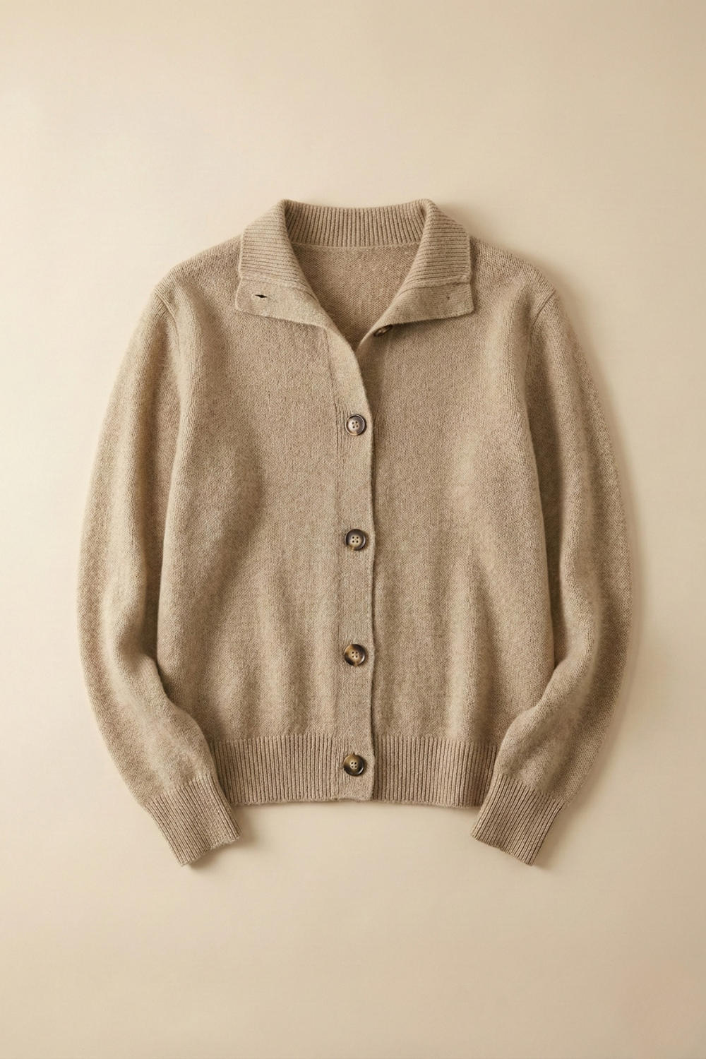 Women’s Button-Front Wool Cardigan