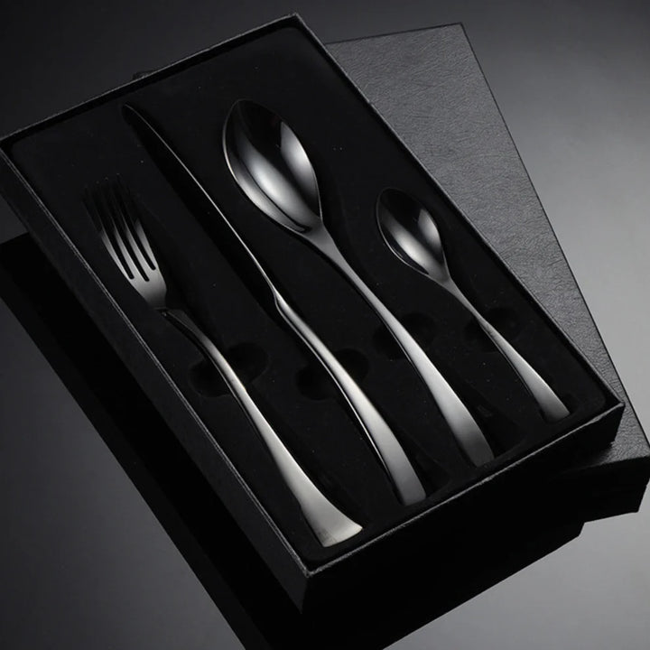 Cutlery Set Stainless Steel - Onyxware (4-Piece)