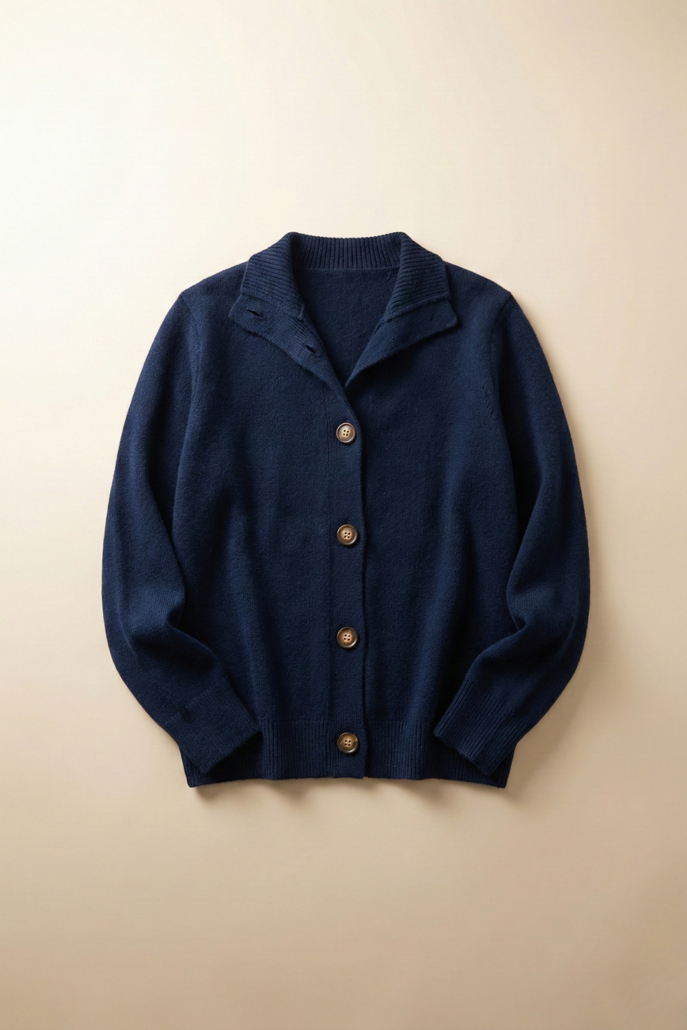 Women’s Button-Front Wool Cardigan