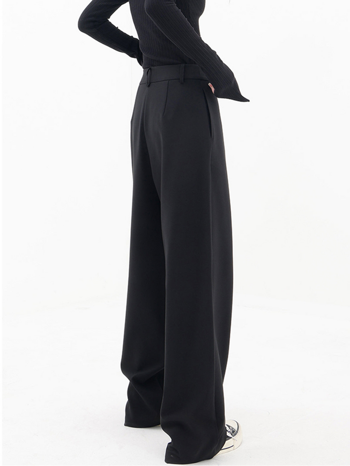 Women's Asymmetric Wide-Leg Tailored Trousers