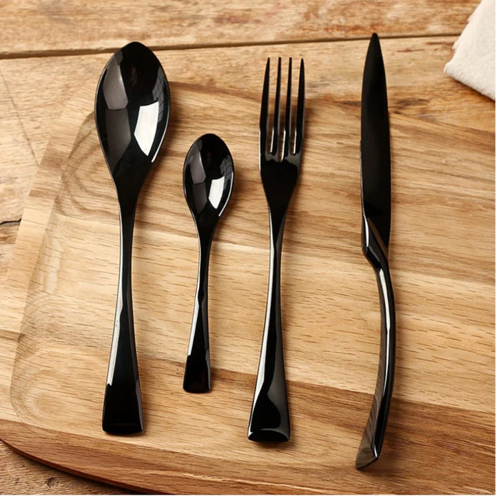 Cutlery Set Stainless Steel - Onyxware (4-Piece)