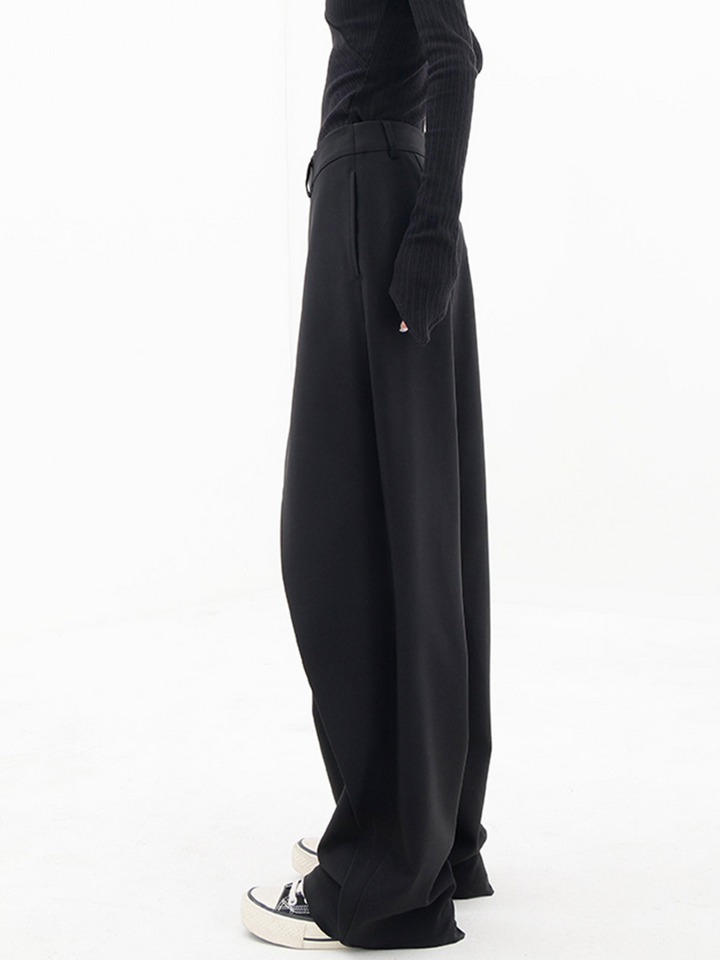 Women's Asymmetric Wide-Leg Tailored Trousers