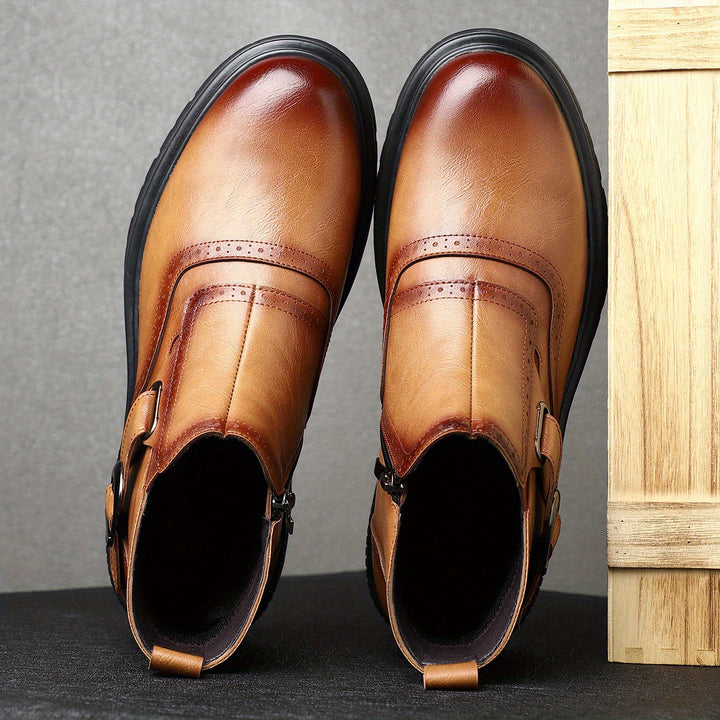 Braxton Brace Leather Boots