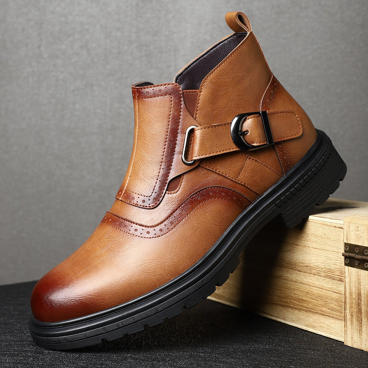 Braxton Brace Leather Boots
