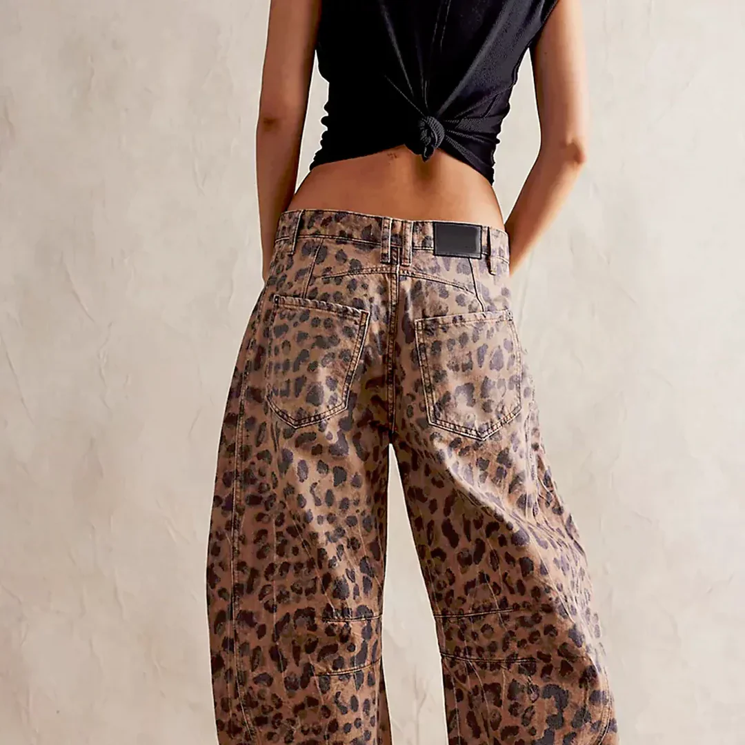 Women’s Low-Rise Barrel Denim Jeans