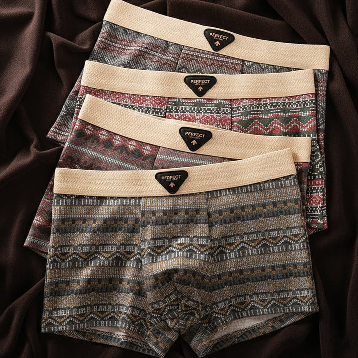 Men’s Patterned Boxer Briefs 4-Pack