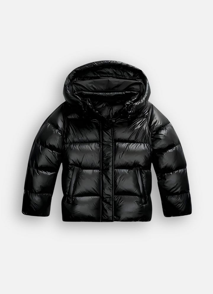 Women’s Glossy Padded Hooded Puffer Winter Jacket
