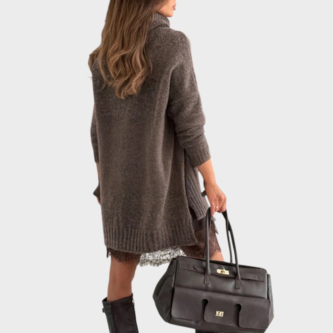 Women’s Oversized Turtleneck Knit Jumper