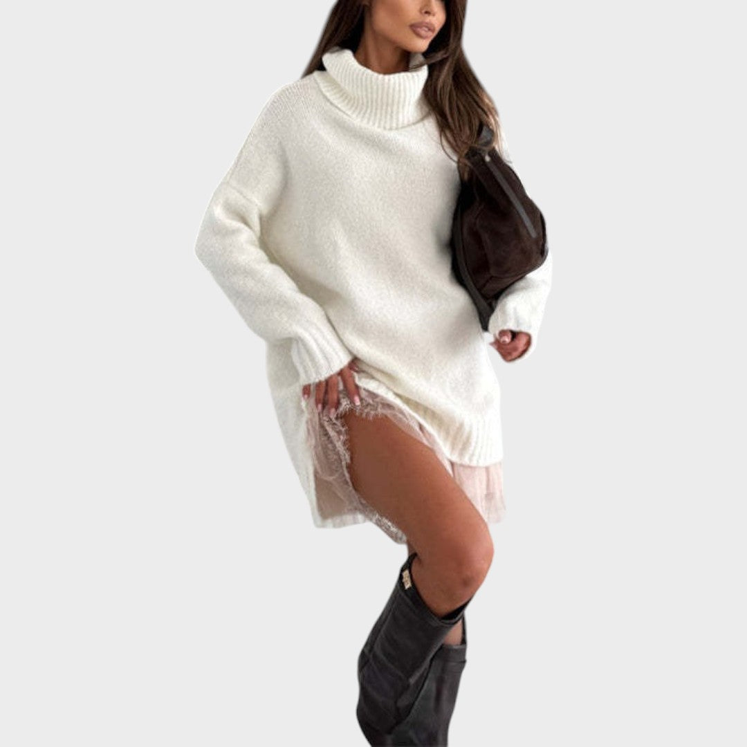 Women’s Oversized Turtleneck Knit Jumper