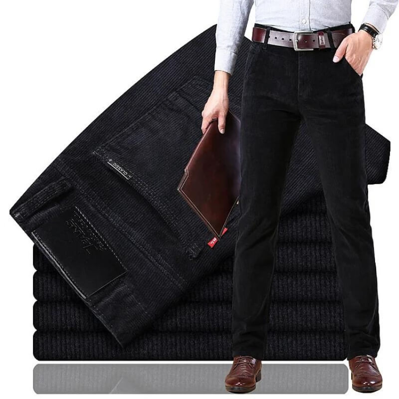 Men’s Wide Wale Corduroy Straight Leg Jeans