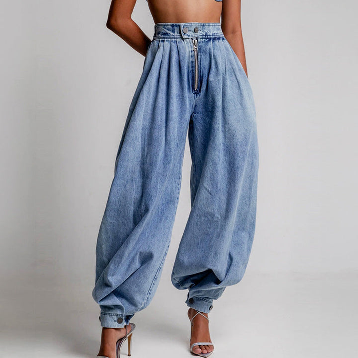 Women’s High Waist Denim Balloon Jeans