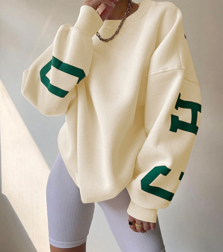 Women’s Oversized Graphic Print Crewneck Jumper