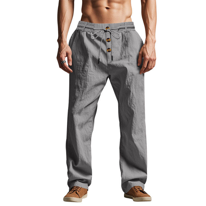 Breathable Linen-Blend Beach Pants with Relaxed Fit | Ethan