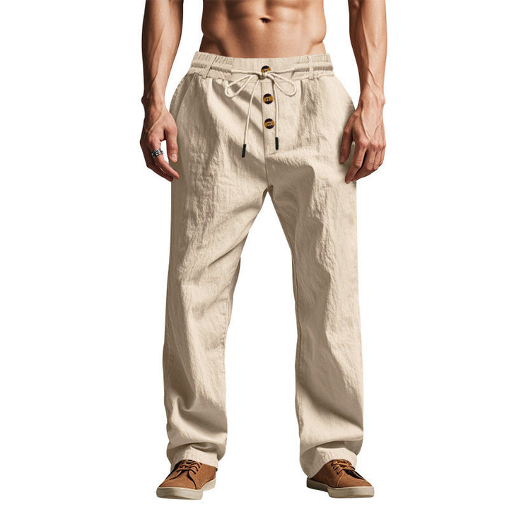Breathable Linen-Blend Beach Pants with Relaxed Fit | Ethan