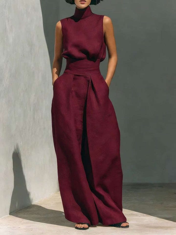Breathable Linen-Look Loungewear Set | Vanessa