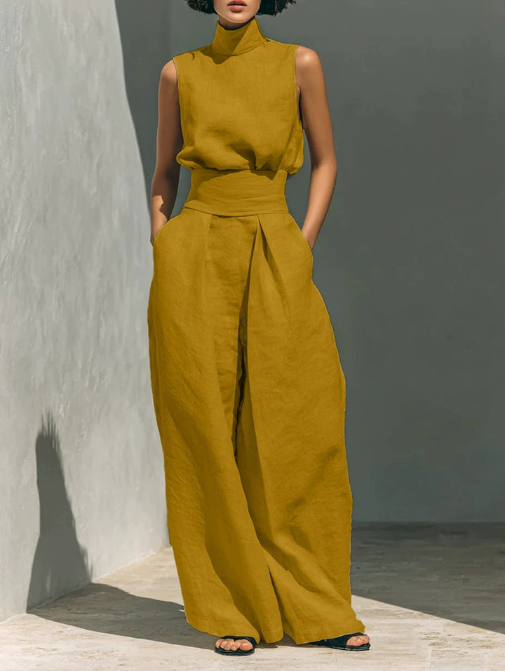 Breathable Linen-Look Loungewear Set | Vanessa