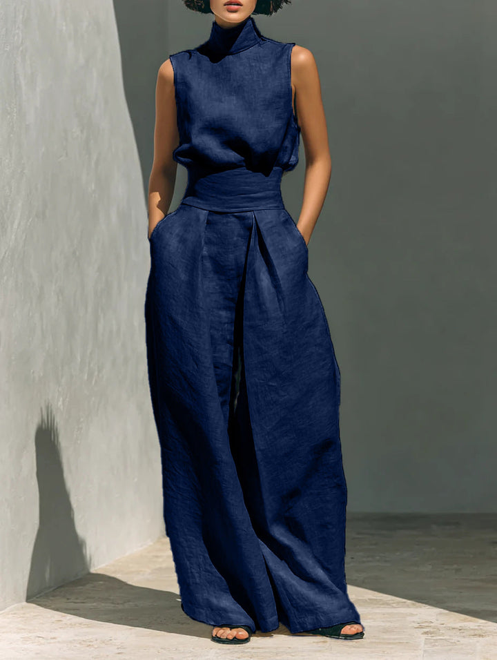Breathable Linen-Look Loungewear Set | Vanessa