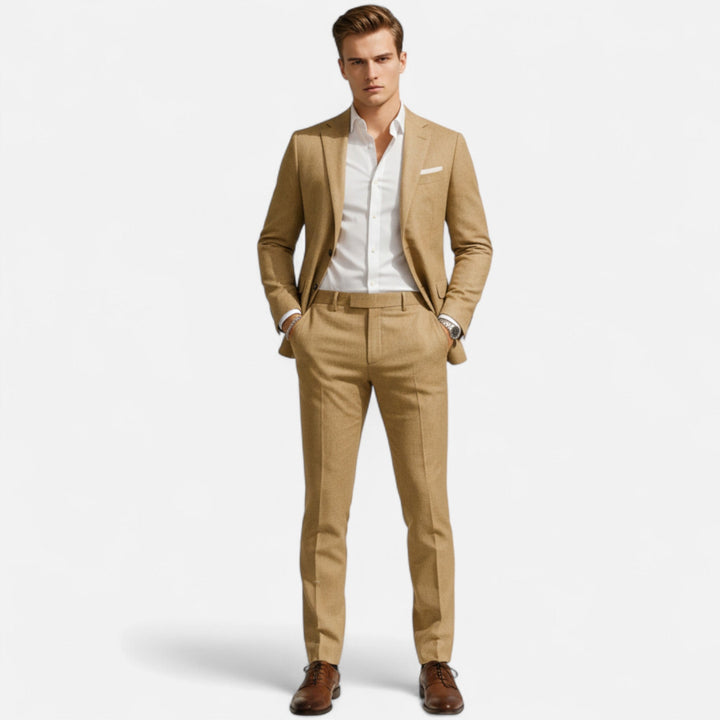 Breathable Linen Two-Piece Suit for Men | Victor