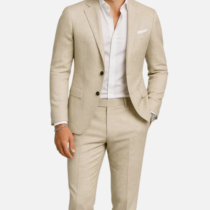 Breathable Linen Two-Piece Suit for Men | Victor