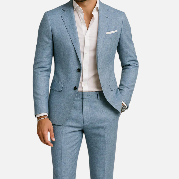 Breathable Linen Two-Piece Suit for Men | Victor