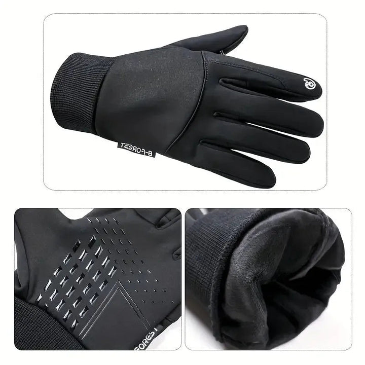 Men’s Thermal Softshell Touchscreen Waterproof Gloves