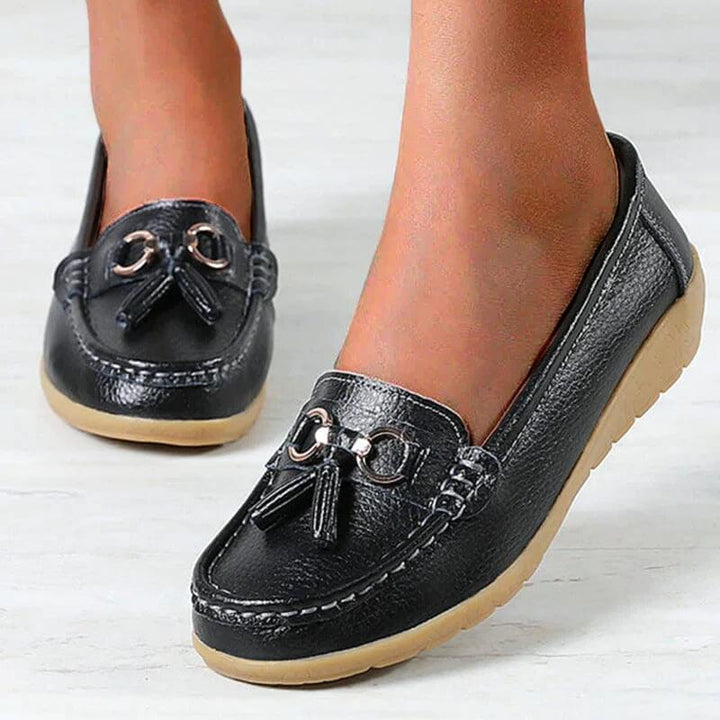 Women’s Tassel Slip-On Flat Loafers Orthopaedic