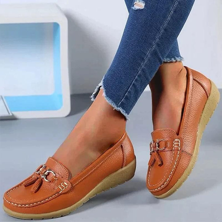Women’s Tassel Slip-On Flat Loafers Orthopaedic