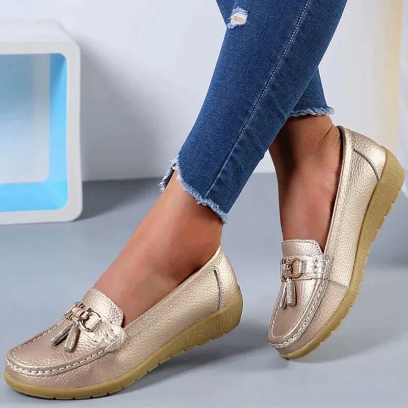 Women’s Tassel Slip-On Flat Loafers Orthopaedic