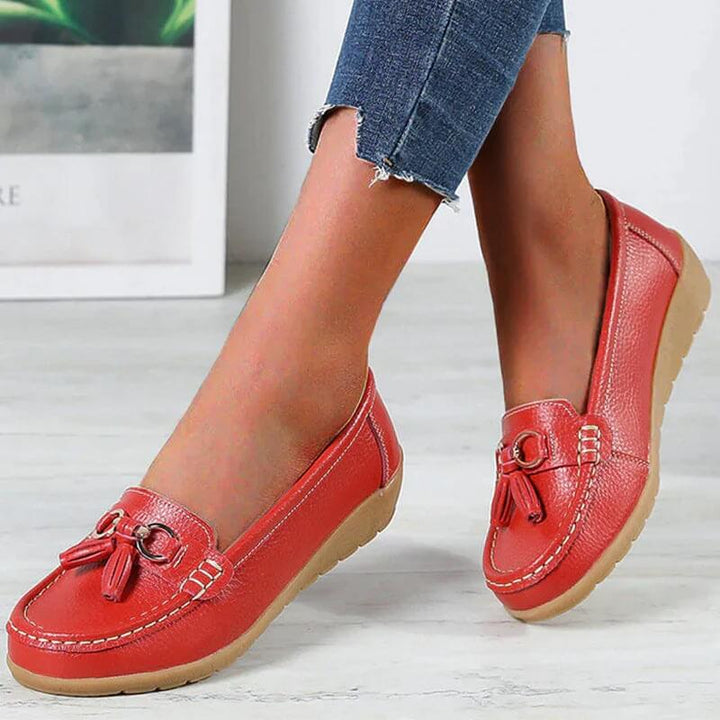 Women’s Tassel Slip-On Flat Loafers Orthopaedic