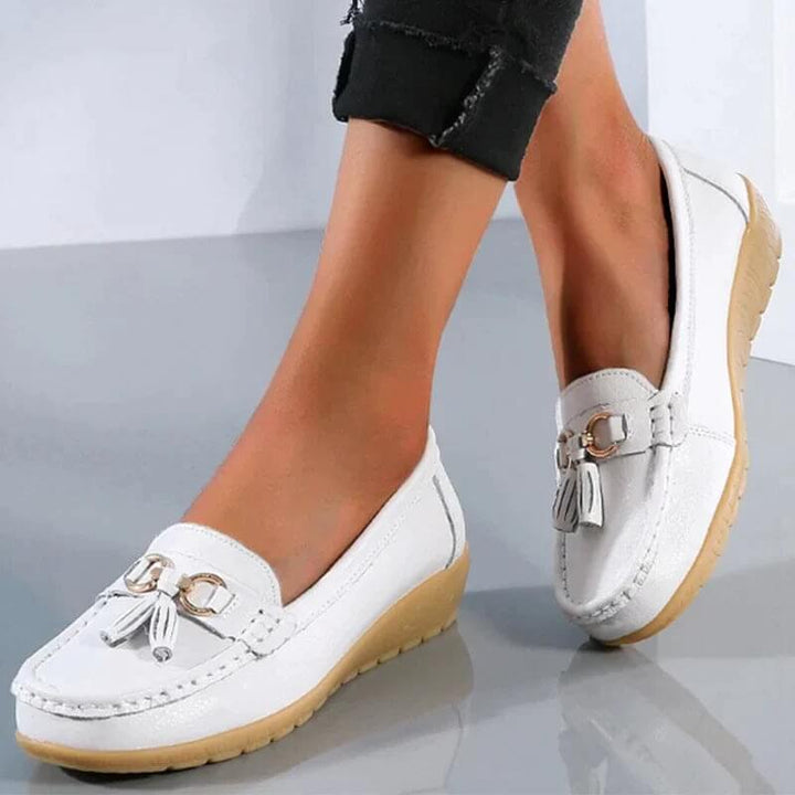 Women’s Tassel Slip-On Flat Loafers Orthopaedic