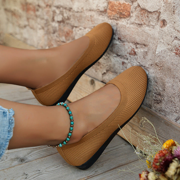 Women’s Knit Slip-On Orthopedic Ballet Flats