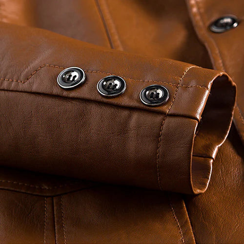 Men’s Smart Casual Faux Leather Jacket