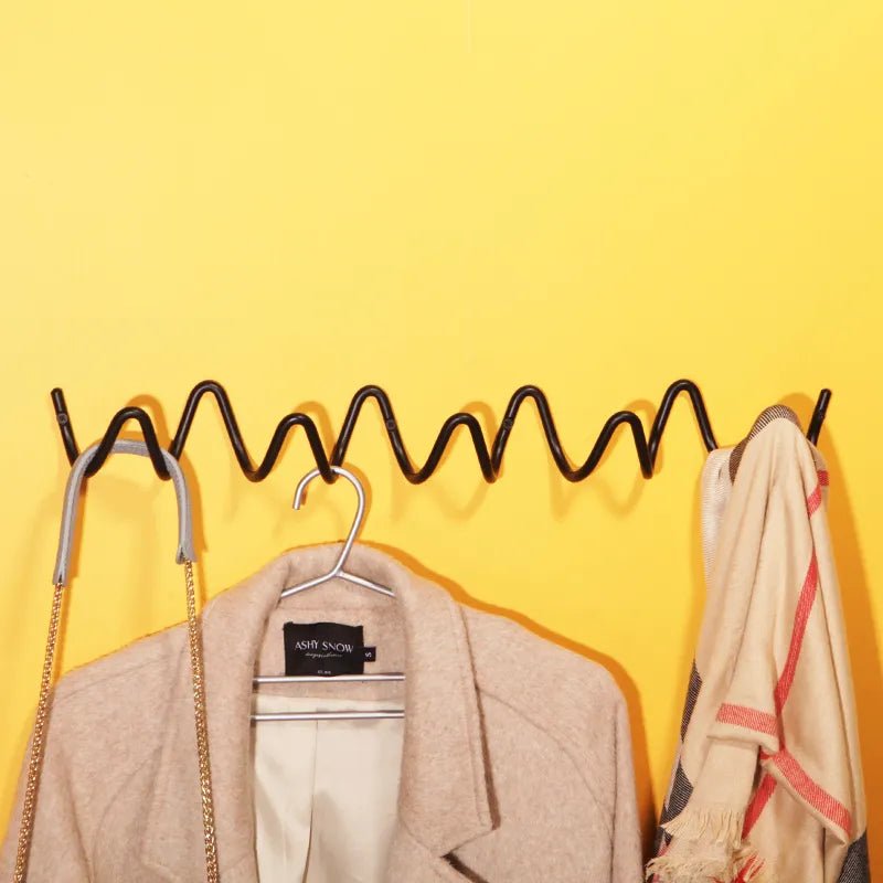 Coat Hooks - Contemporary Metal Wall Hook for Entryway and Office, Durable Powder-Coated Design 2