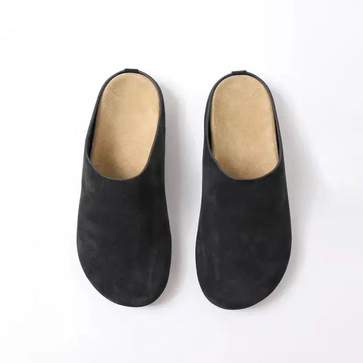 Comfortable Non-Slip Cowhide Clogs for Women – Durable Casual Footwear 0