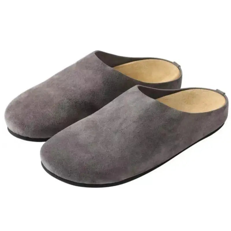 Comfortable Non-Slip Cowhide Clogs for Women – Durable Casual Footwear 2