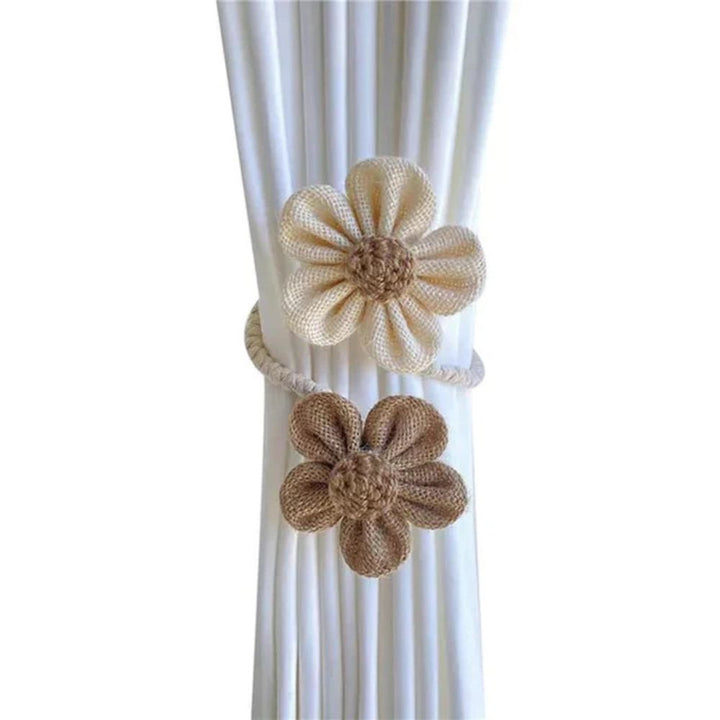 Curtain Tie Backs for Home Decor - Elegant Floral Set 3