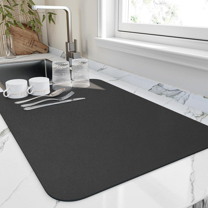Diatomite Drip Mat for Quick Drying - Elegant Design 0