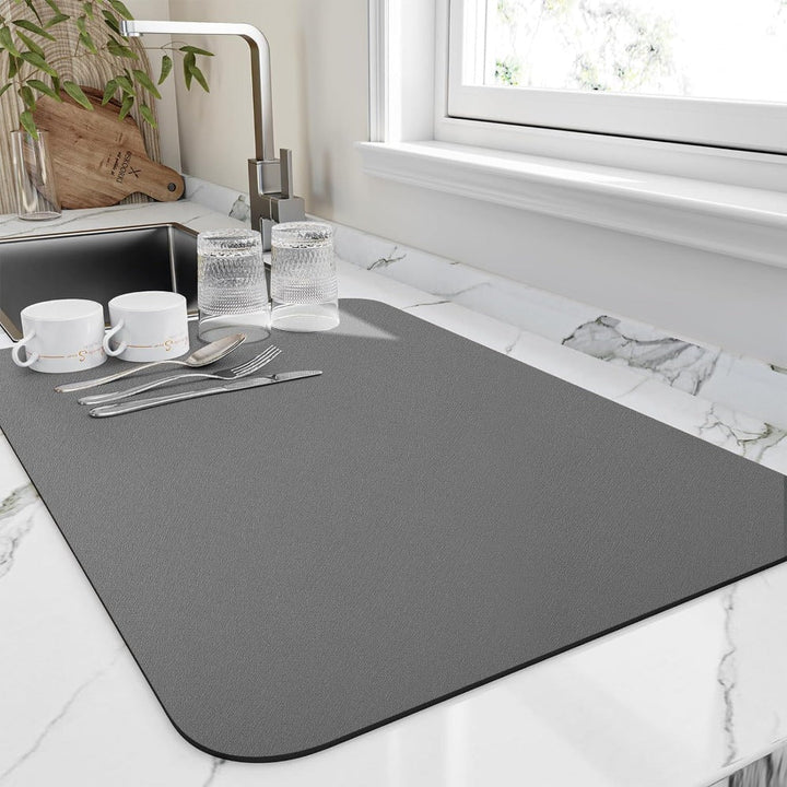 Diatomite Drip Mat for Quick Drying - Elegant Design 1