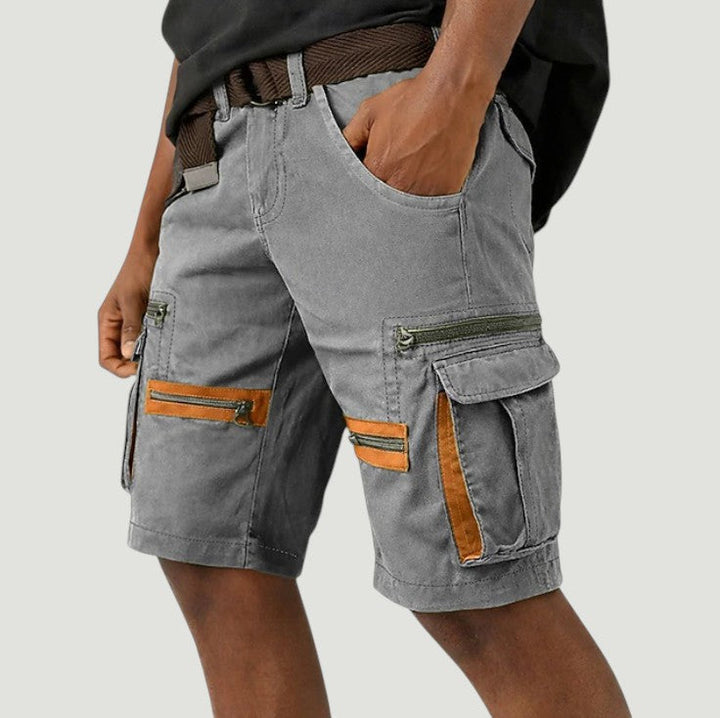 Tech Denim Cargo Shorts with Tactical Pockets | David