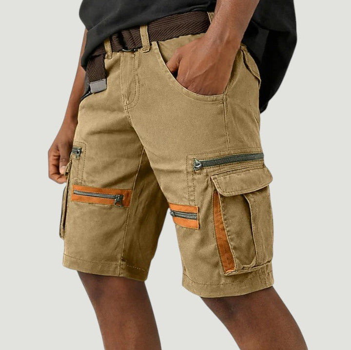 Tech Denim Cargo Shorts with Tactical Pockets | David