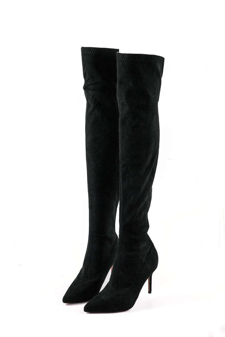 Women’s Faux Suede Stiletto Over-the-Knee Boots
