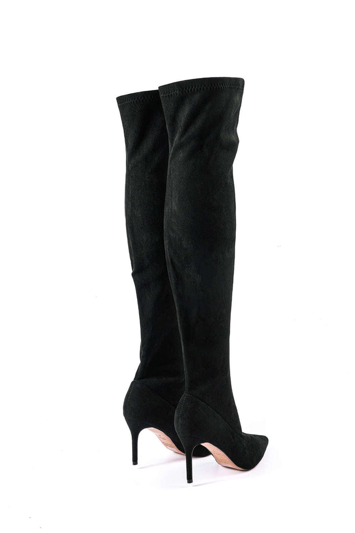 Women’s Faux Suede Stiletto Over-the-Knee Boots